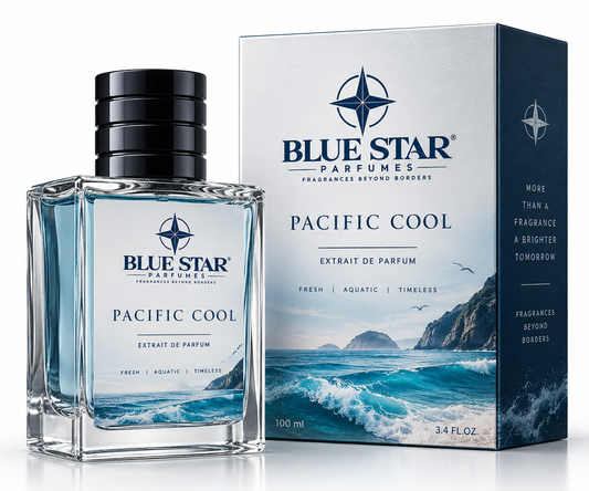 Blue Star Pacific Cool Eau de Parfum for Men &amp; Women | Fresh Aquatic Luxury Perfume | Long-Lasting Fragrance | 100ml