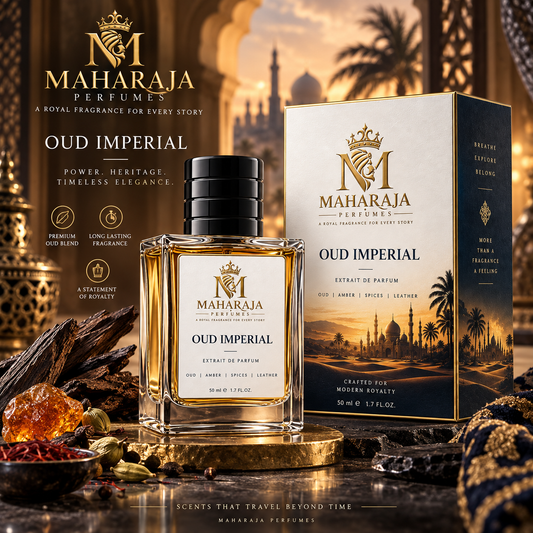 Maharaja Oud Imperial Eau de Parfum – Premium Arabian Oud Fragrance | Long-Lasting Luxury Perfume
